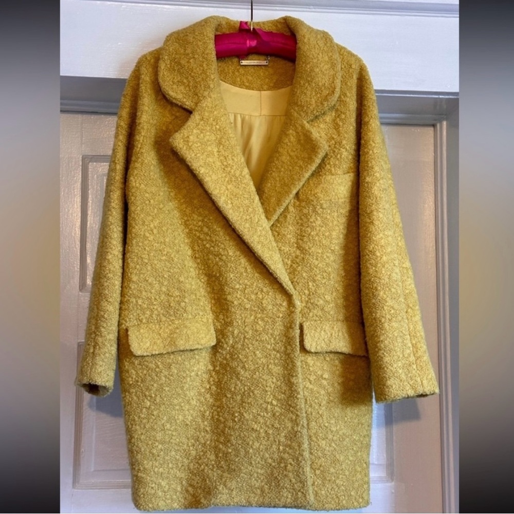 DVF yellow coat